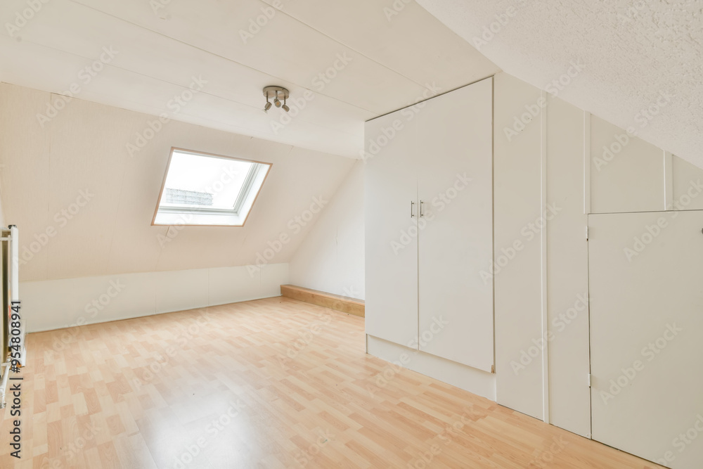 Bright and Spacious Empty Attic Room Bright and Spacious Empty Attic Room