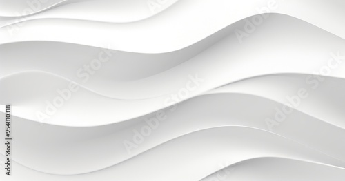 A smooth, abstract design featuring flowing white waves, creating a sense of elegance and modernity.