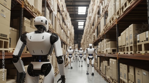 Robot in Smart Warehouse - Automated Storage and Logistics