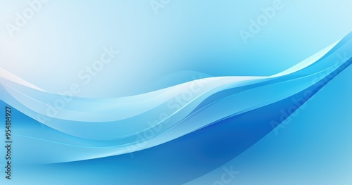 A serene abstract background featuring smooth blue waves, ideal for digital designs and presentations.