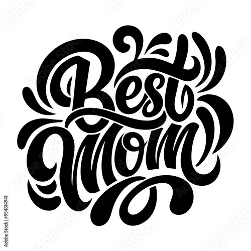 Best mom vector typography design