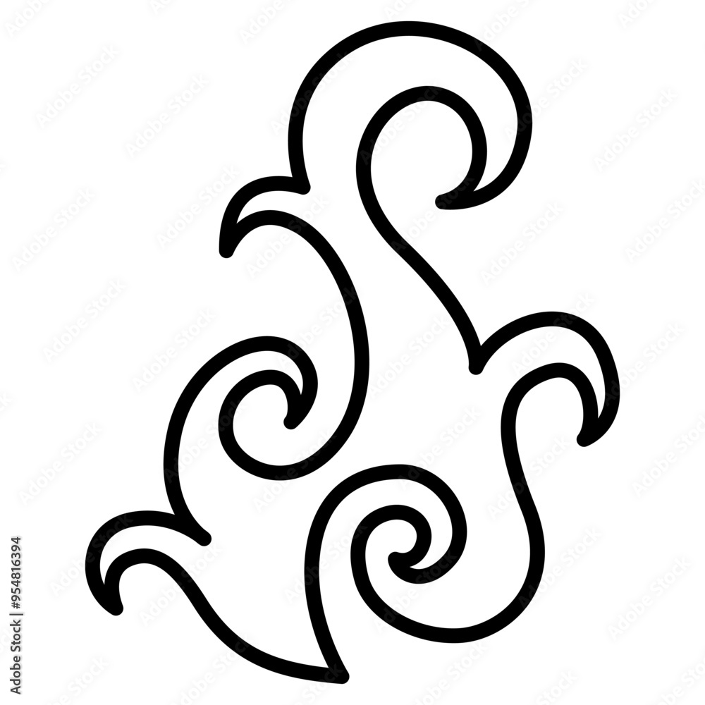 Fire, flame, power icon in thin line style vector illustration graphic design Fire, flame, power icon in thin line style vector illustration graphic design