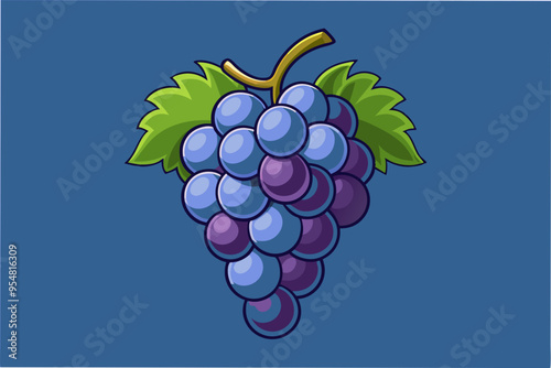 Grape Vector Illustration for Creative Projects