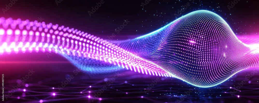 Neon gradient with dynamic lines, abstract background, trendy tech style Neon gradient with dynamic lines, abstract background, trendy tech style
