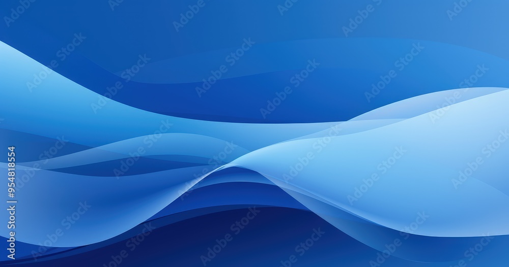 A smooth gradient of blue waves creating a calming and modern abstract background. A smooth gradient of blue waves creating a calming and modern abstract background.