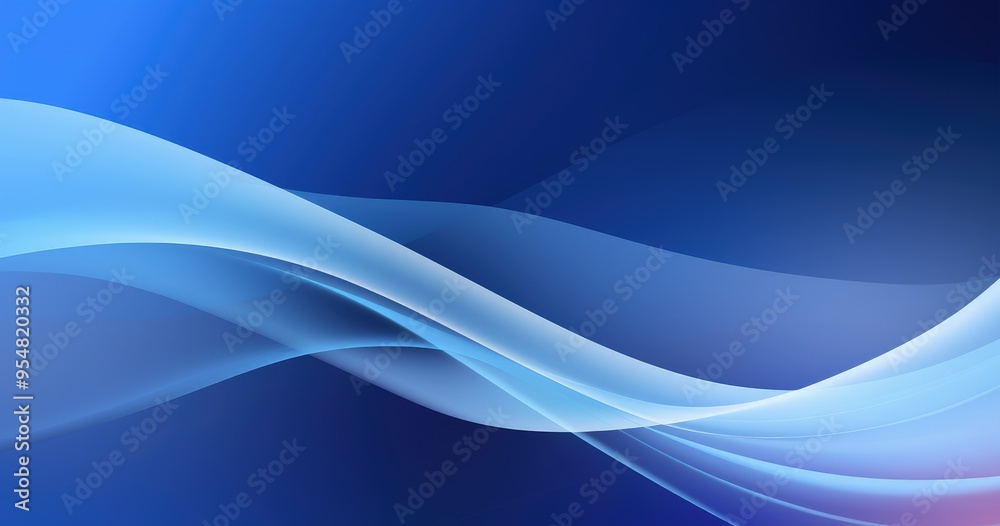 A smooth, flowing abstract design with blue and light blue waves on a gradient background. A smooth, flowing abstract design with blue and light blue waves on a gradient background.