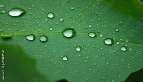 leaf with drops