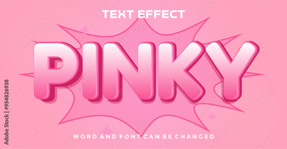 Pinky editable text effect Pinky editable text effect