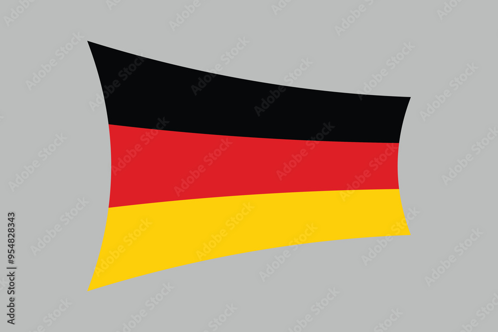 Obraz premium Germany flag, The flag of Germany, Germany flag vector graphic, National Germany flag, Vector illustration, Computer illustration