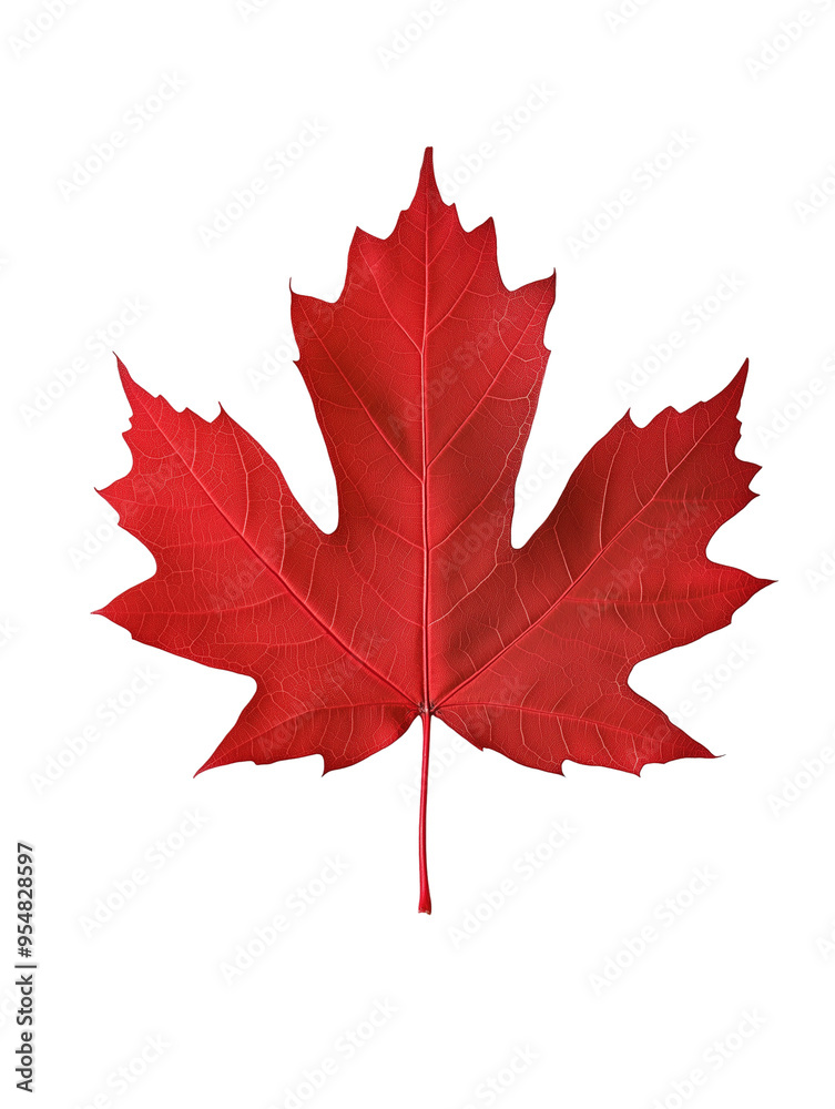 Red maple leaf isolated on transparent background
Red maple leaf isolated on transparent background