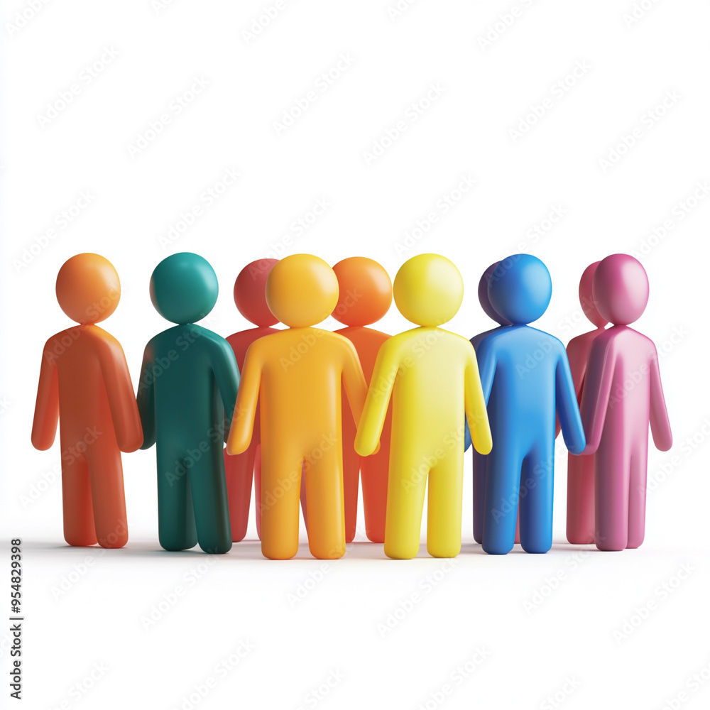 people 3d icon, white background people 3d icon, white background