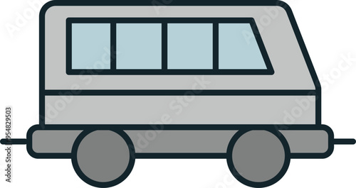 Camper van traveling on vacation for camping trip