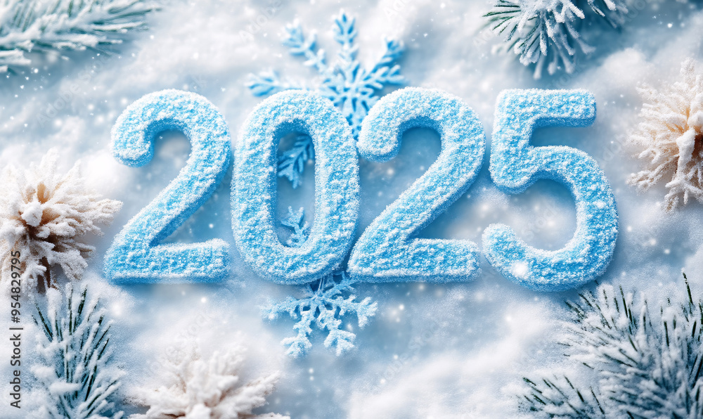 2025 golden on New Year with fireworks. Celebration New Year's Eve. Golden fireworks on dark night sky 2025 golden on New Year with fireworks. Celebration New Year's Eve. Golden fireworks on dark night sky