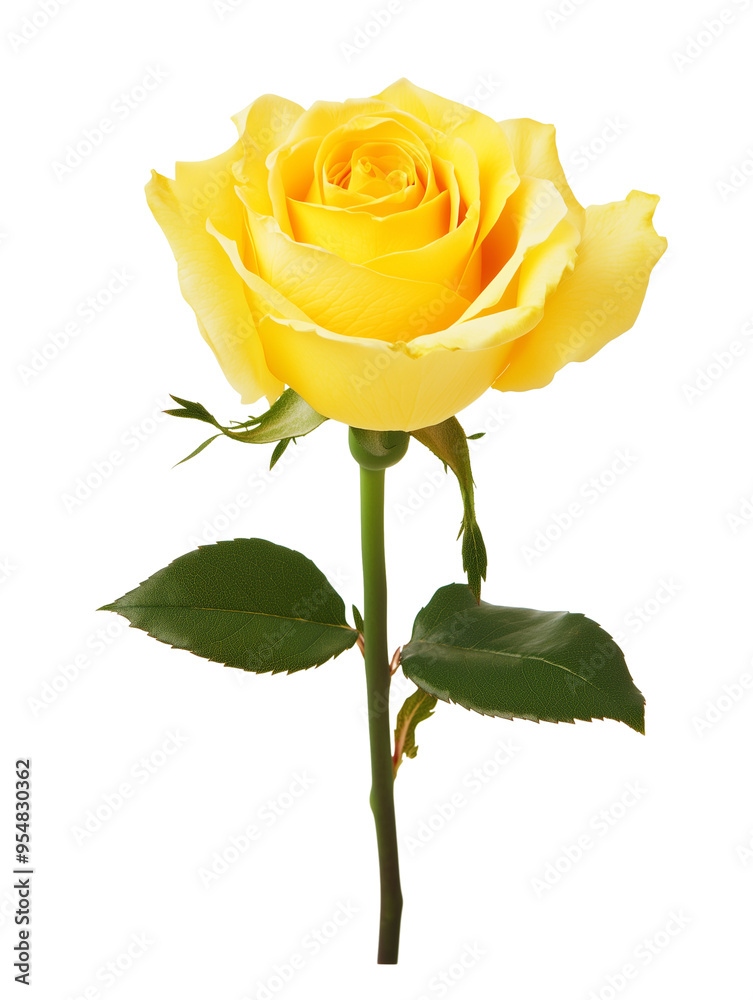 Single yellow rose isolated on transparent background
Single yellow rose isolated on transparent background