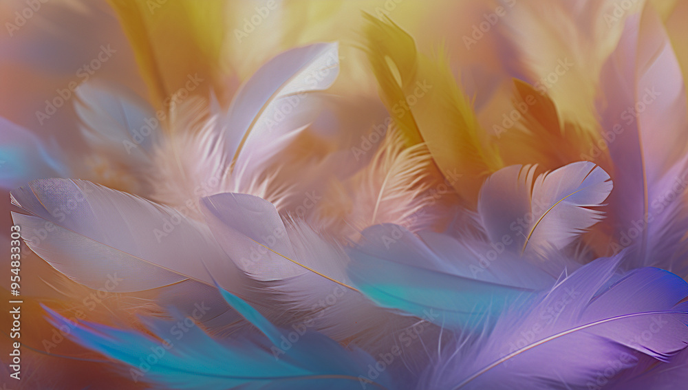 white feathers on an white table in the sun, blurry, colorful light, royalty free clipart white feathers on an white table in the sun, blurry, colorful light, royalty free clipart