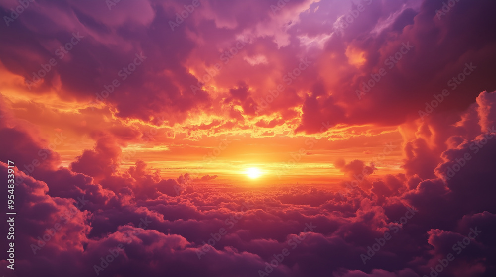 sunset with vibrant orange and purple hues in the sky sunset with vibrant orange and purple hues in the sky
