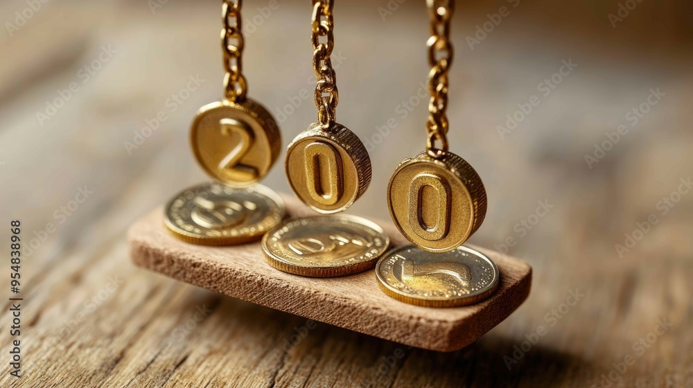 Gravity Pulling Down Interest Rate Symbol: Market Trends Illustration Gravity Pulling Down Interest Rate Symbol: Market Trends Illustration