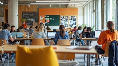 Vibrant and Productive University Classroom Setting