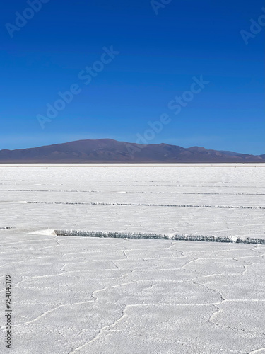 Salinas Grandes salt flats in Jujuy province, Argentina
