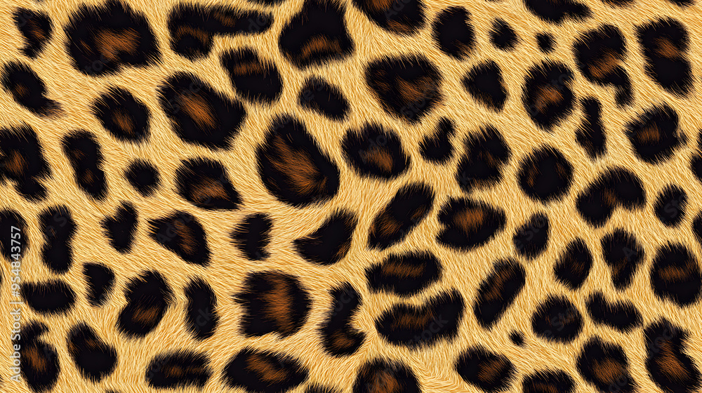Realistic fur leopard seamless pattern Realistic fur leopard seamless pattern