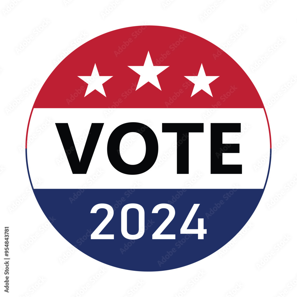 vote 2024 button. usa presidential election pin badge for campaign, design element. vote icon symbol with american flag color and star. transparent png and vector illustration. vote 2024 button. usa presidential election pin badge for campaign, design element. vote icon symbol with american flag color and star. transparent png and vector illustration.