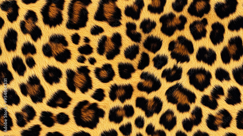 Realistic fur leopard seamless pattern Realistic fur leopard seamless pattern