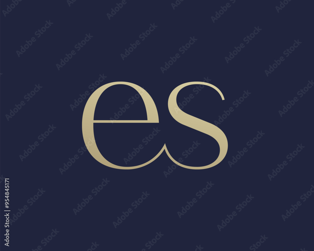 ES letter logo icon design. Classic style luxury initials monogram. ES letter logo icon design. Classic style luxury initials monogram.