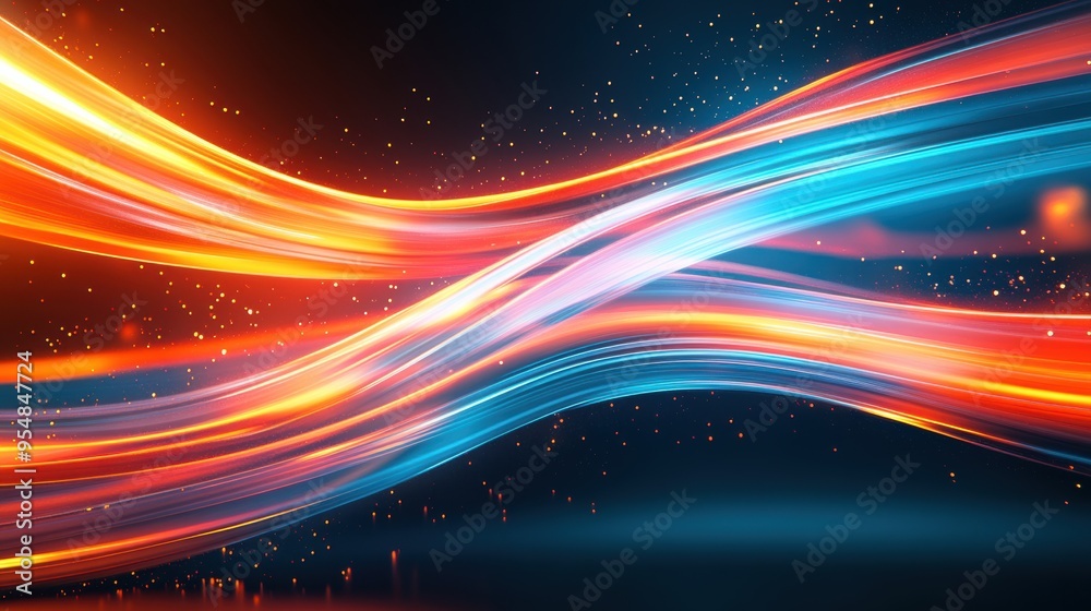 Complex 3D loop with intertwined ribbons of light, designed to evoke a sense of energy and motion, perfect for dynamic digital backgrounds Complex 3D loop with intertwined ribbons of light, designed to evoke a sense of energy and motion, perfect for dynamic digital backgrounds