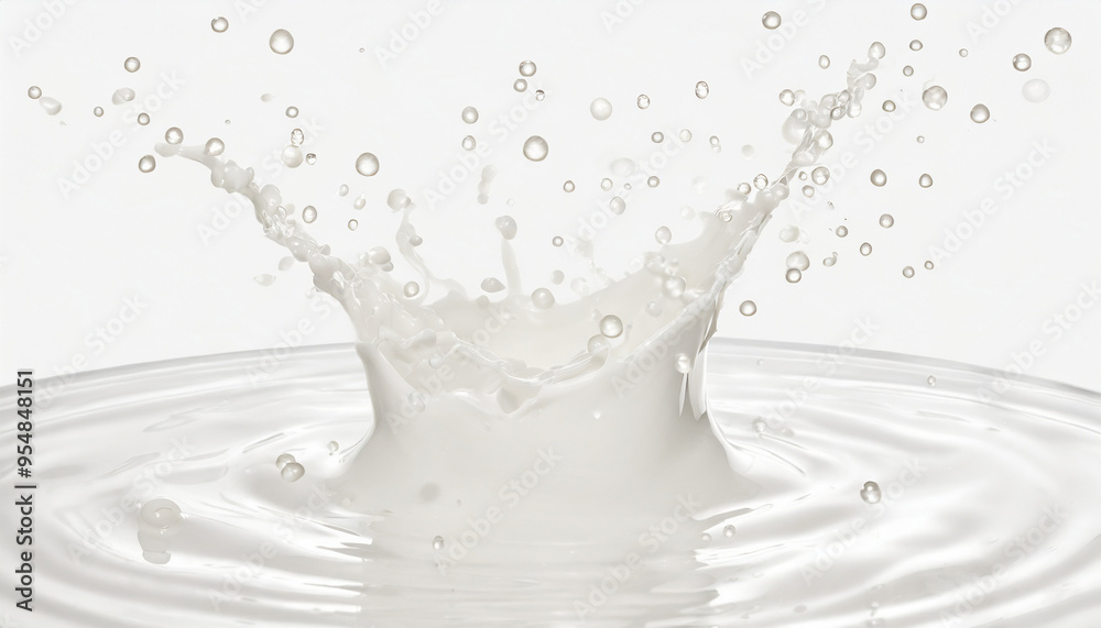Pure Milk Splash, Creative Milk Explosion, Refreshing Milk Wave Pure Milk Splash, Creative Milk Explosion, Refreshing Milk Wave