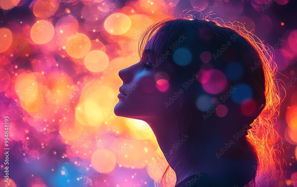 Generate an enchanting scene of a free spirit amidst an ethereal world, with vibrant colors, a pronounced depth of field, and brilliant bokeh that sparkles throughout the image Generate an enchanting scene of a free spirit amidst an ethereal world, with vibrant colors, a pronounced depth of field, and brilliant bokeh that sparkles throughout the image