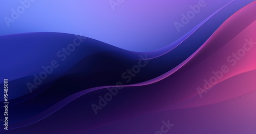 A smooth gradient background featuring flowing waves in shades of blue and pink, ideal for digital designs and presentations.