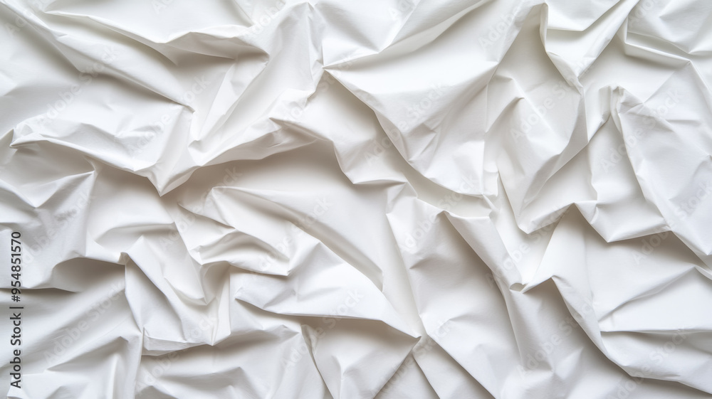 Softly crumpled paper background in light grey tones with subtle creases and folds for an organic texture Softly crumpled paper background in light grey tones with subtle creases and folds for an organic texture