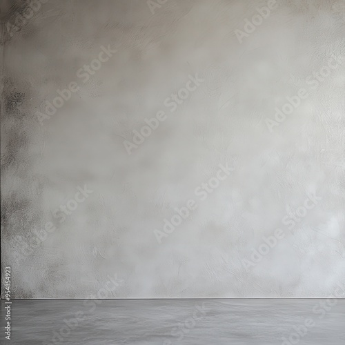 Minimalist Concrete Wall and Floor Background - Empty Interior Design Space