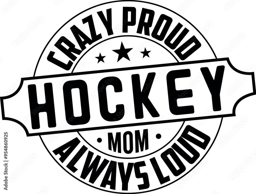 Obraz premium Crazy proud hockey mom always loud hockey player plays field hockey on a sunny day, female hockey player hits the ball with a stick