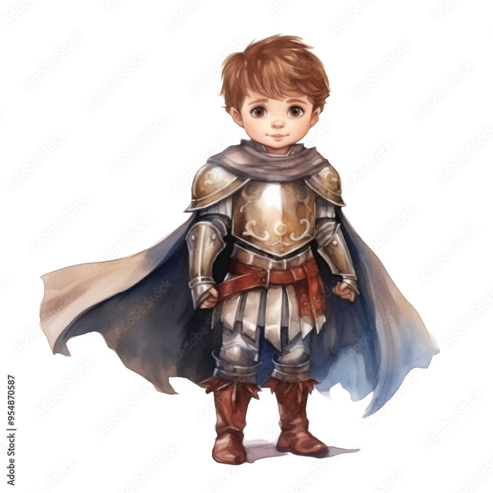 Fototapeta premium Young Boy Dressed as a Medieval Knight
