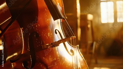 close up of an violin