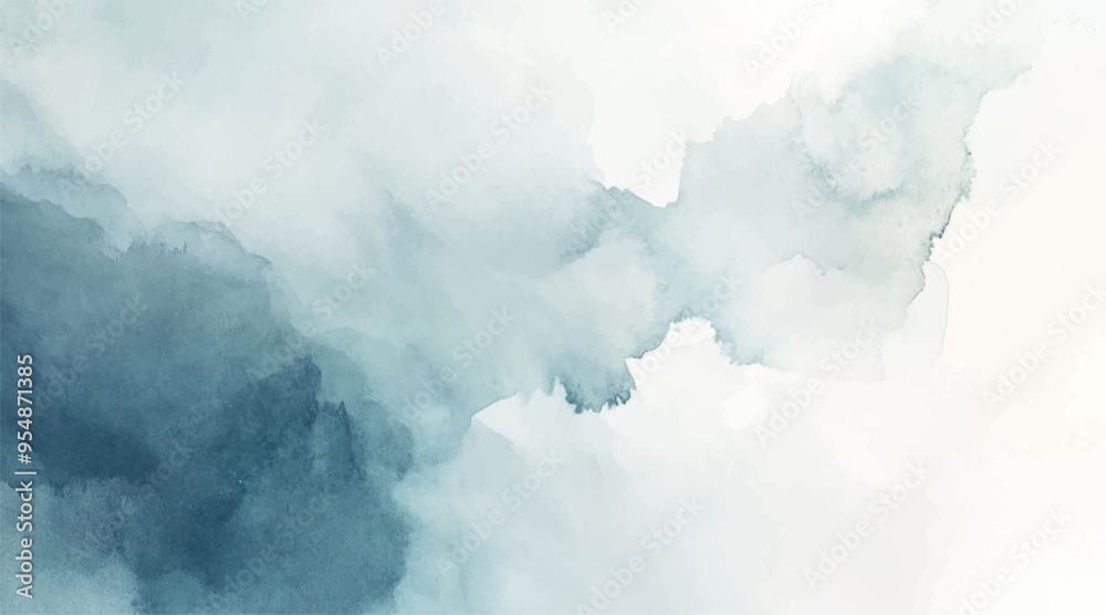 Fototapeta premium Abstract horizontal watercolor background. Brush stroked painting pastel warm color watercolour. Hand drawn vector texture