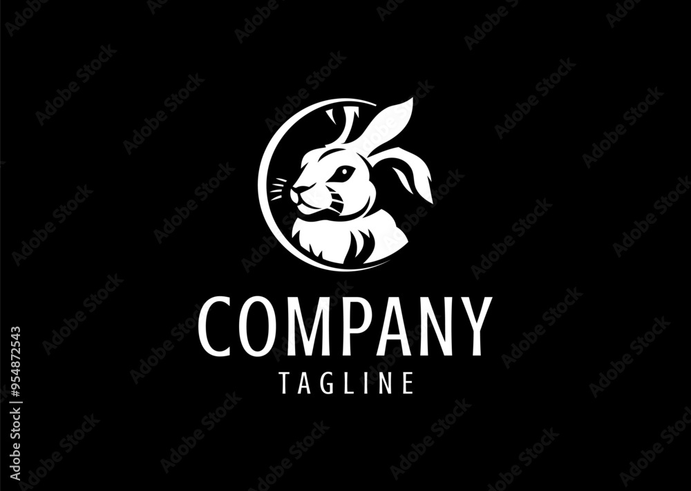 Vector illustration of Rabbit Logo Design Vector illustration of Rabbit Logo Design