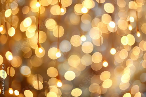 Abstract Gold Bokeh Background