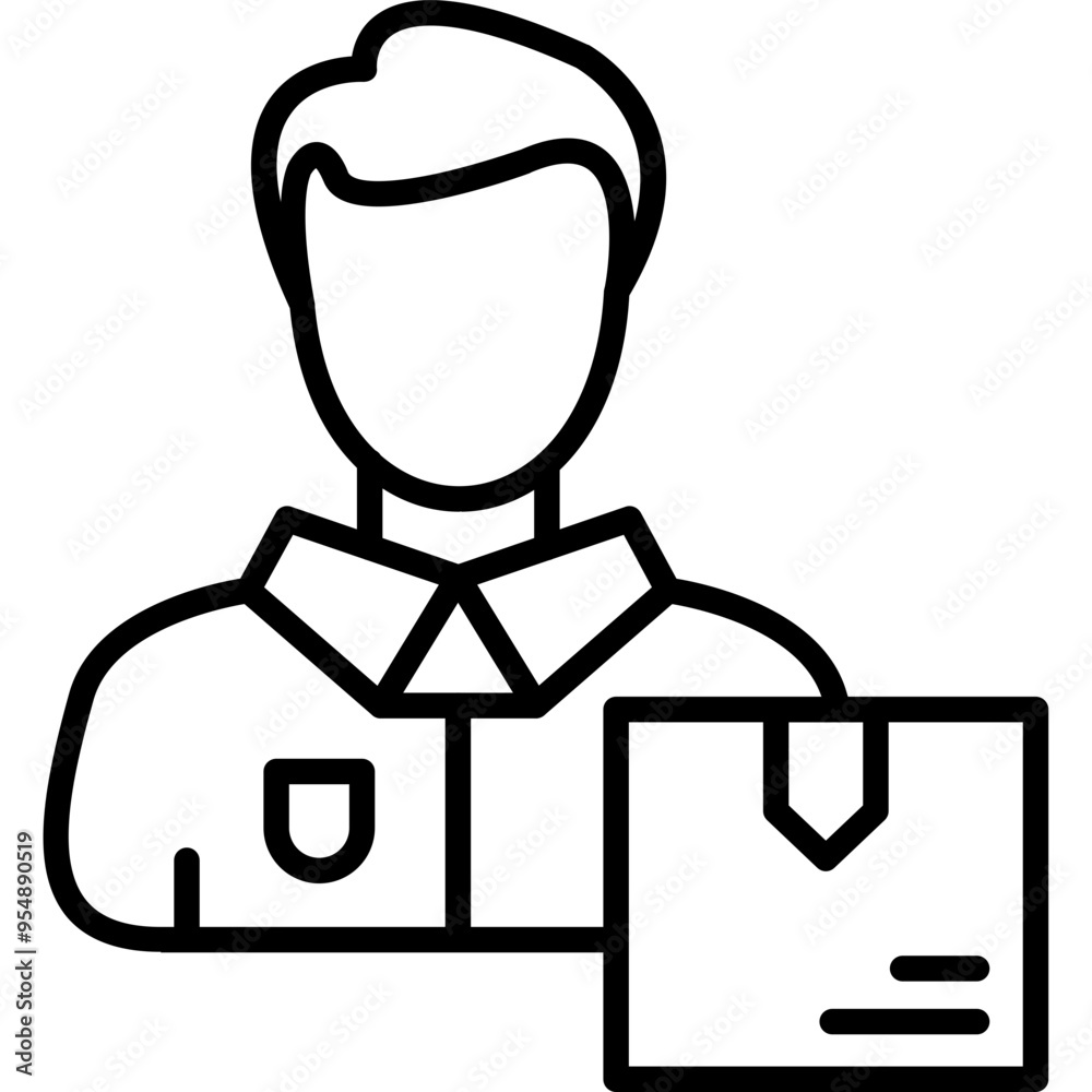 Delivery Man Icon Delivery Man Icon