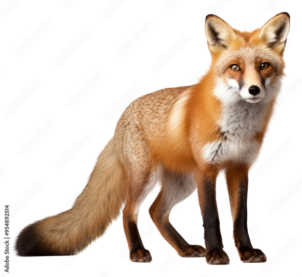 Fototapeta premium PNG Fox wildlife animal mammal.