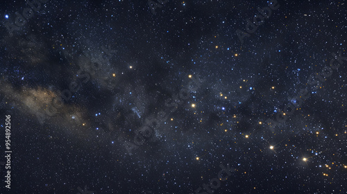 The constellation of Draco winding through a night sky filled with stars.