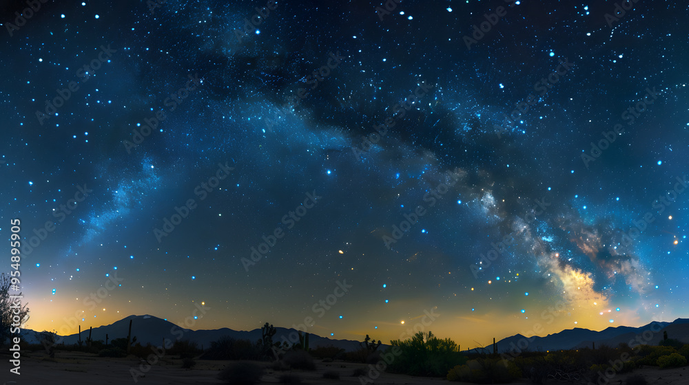The constellation of Taurus glowing under the clear night sky. The constellation of Taurus glowing under the clear night sky.
