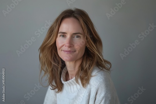 An ordinary woman in everyday clothing, smiling gently at the camera.