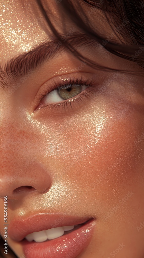 The soft cheek radiates warmth and texture, capturing the light beautifully in a tranquil atmosphere that highlights natural beauty