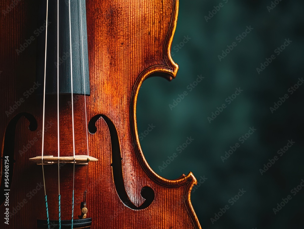 Elegant Close-Up of a Classical Violin Elegant Close-Up of a Classical Violin