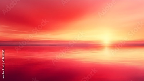 Warm Gradient Harmonious Blending of Red and Pink Tones Evoking Romantic Atmosphere