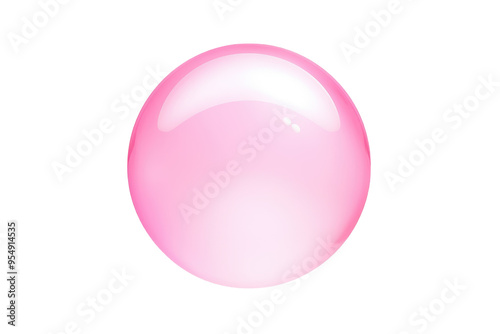 Wallpaper Mural Pink bubble isolated on transparent background Torontodigital.ca