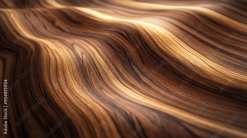 Abstract Wavy Wooden Texture Background - Natural Wood Grain Pattern Abstract Wavy Wooden Texture Background - Natural Wood Grain Pattern