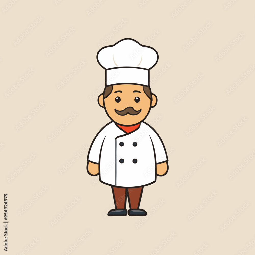 vector illustration of chef cook vector illustration of chef cook